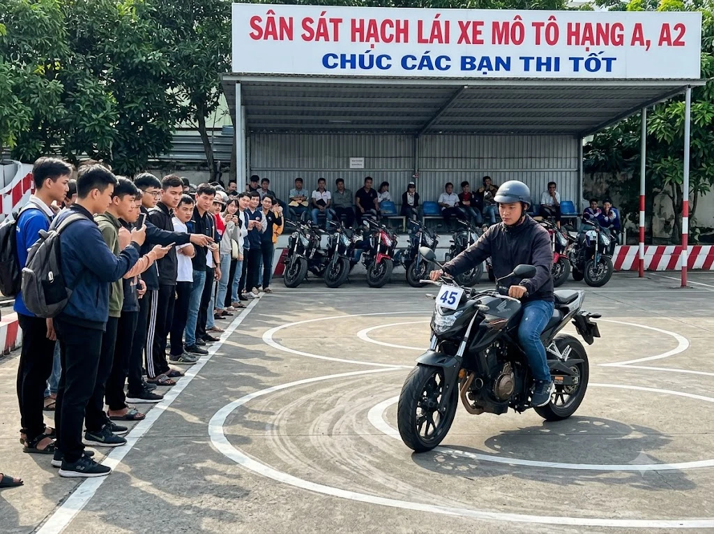thi bằng lái xe mô tô a tphcm