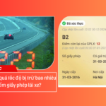 Chạy ô tô quá tốc độ bị trừ bao nhiêu điểm giấy phép lái xe